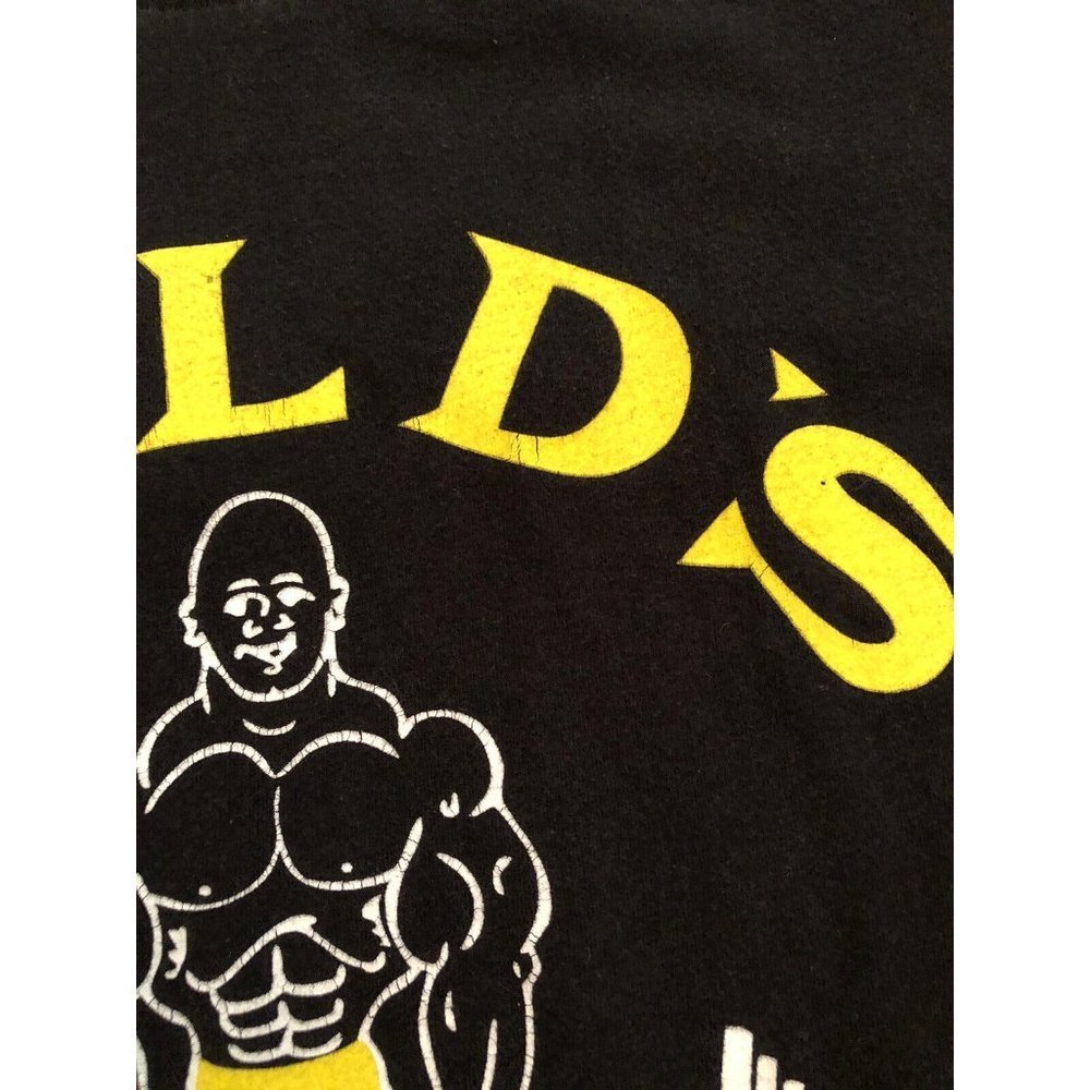 Golds Gym T Shirt Size L Large Short Sleeve Classic Graphic Design Nostalgic - Picture 8 of 8